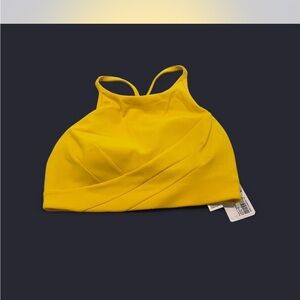 Yellow  sports bra